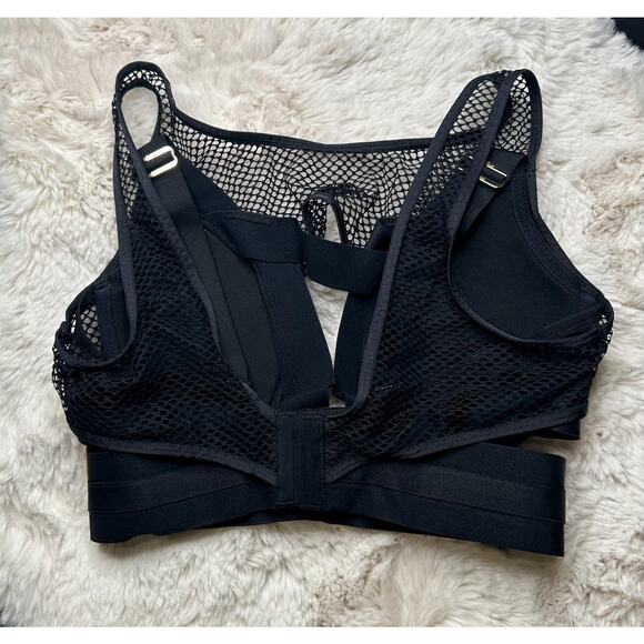 RARE🔥 Honey Birdette AXL🖤 Black Fishnet FULL 3 Piece Set 34DD, XS, XS Thong - Picture 4 of 13